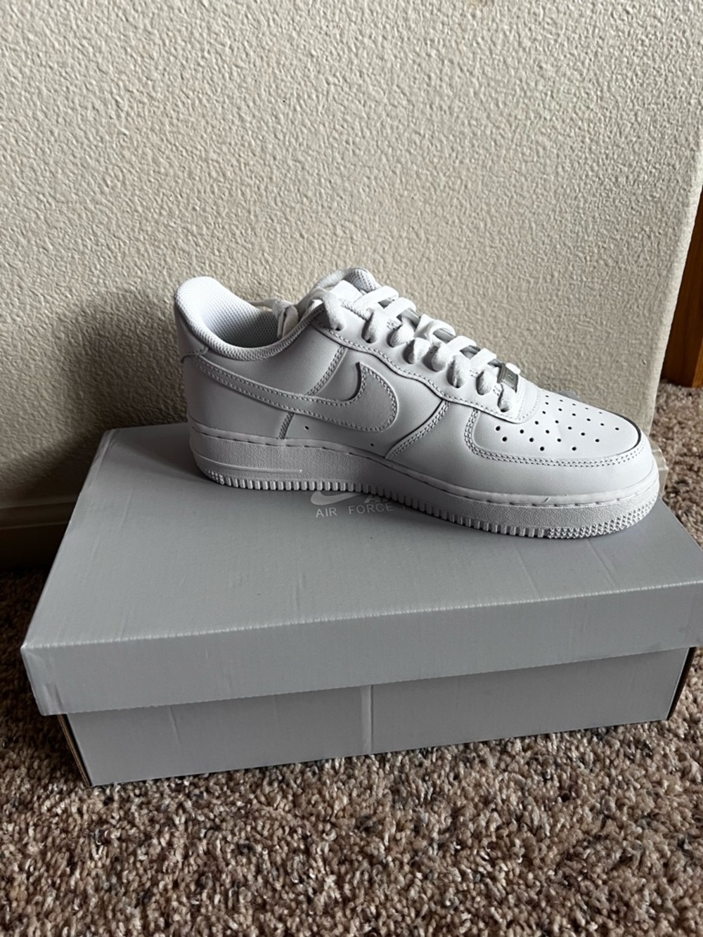 Nike WMNS Air Force 1 '07 Box - Gray and White - Picture 3 of 4